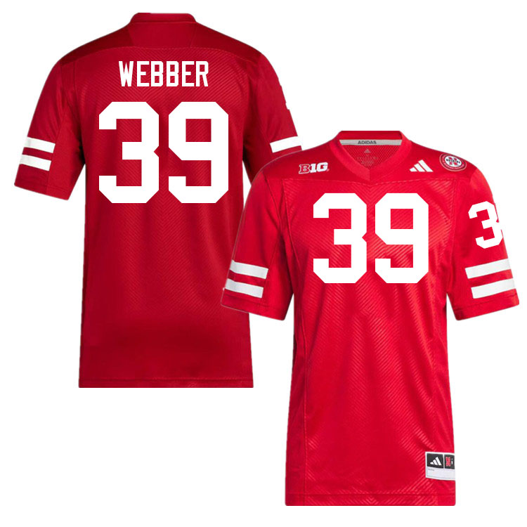 Nebraska Cornhuskers #39 Bryson Webber College Football Jerseys Stitched-Scarlet